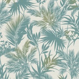 Rasch Shimmering Oasis Teal Wallpaper 704112