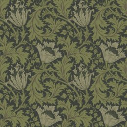 Galerie Hidden Treasures Anemone Green Black Wallpaper