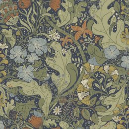 Galerie Elise Blue / Green / Orange Wallpaper