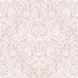 Holden Decor Harlen coral pink woodland animals wallpaper 90161