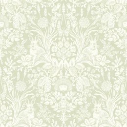 Holden Decor Harlen sage green woodland animals wallpaper 90162