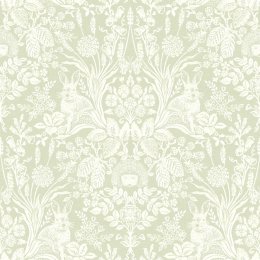 Holden Decor Harlen sage green woodland animals wallpaper 90162