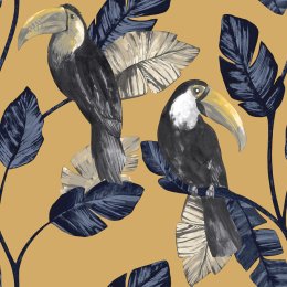 Holden Decor Tiki Ochre Wallpaper 91342