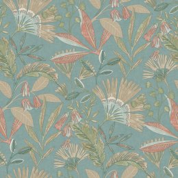 Grandeco Matisse Tropical Blue Wallpaper A63802