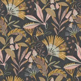 Grandeco Matisse Tropical Black Wallpaper A63803