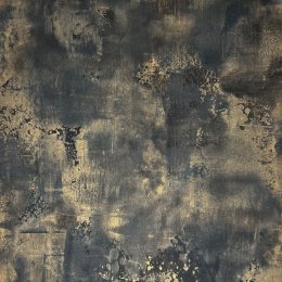 Grandeco Galvanised Concrete Navy & Gold Wallpaper