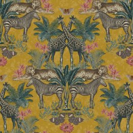 Grandeco Animal Kingdom Deep Ochre Wallpaper A49301