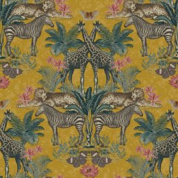 Grandeco Animal Kingdom Deep Ochre Wallpaper A49301