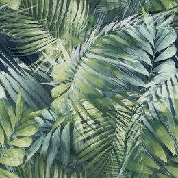 Grandeco Antigua Palm Green/Teal Wallpaper 170702