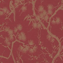 Living Walls Tokyo Blossom Tree Red Wallpaper