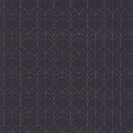 Casadeco Filament Blue/Copper Wallpaper 82266438