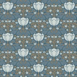 Casadeco Fox Trot Blue Wallpaper 82236216