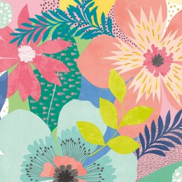 ohpopsie Floral Riot Citrus Wallpaper CEP50103W