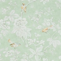 Sanderson Chiswick Grove wallpaper in sage 216387