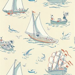 Sanderson Donald Nautical Sea Salt Wallpaper