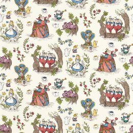 Sanderson Alice in Wonderland Hundreds & Thousands Wallpaper