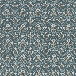 Morris & Co Bellflowers Indigo & Linen Wallpaper