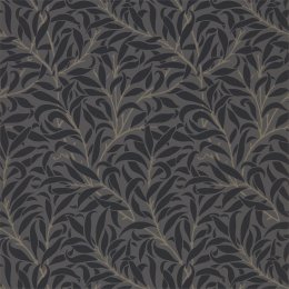 Morris & Co Pure Willow Bough Charcoal & Black Wallpaper