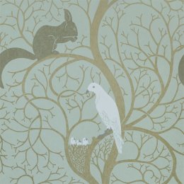 Sanderson Squirrel and Dove wallpaper DVIWSQ103