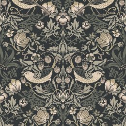 Galerie Fragaria Garden Black/Cream/Taupe Wallpaper