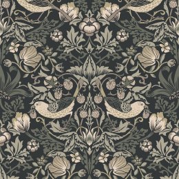 Galerie Fragaria Garden Black/Cream/Taupe Wallpaper