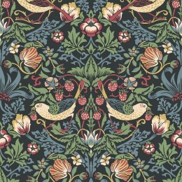 Galerie Fragaria Garden Black/Green/Red/Blue Wallpaper