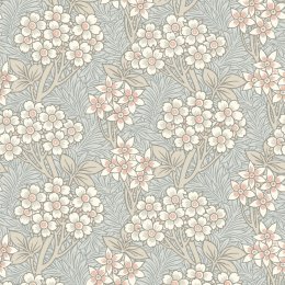 Galerie Floral Vine Pale Blue/Beige/White Wallpaper