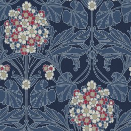 Galerie Floral Hydrangea Blue/White/Beige/Pink Wallpaper