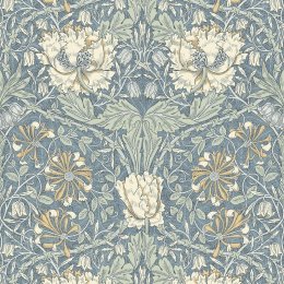 Galerie Ogee Flora Blue/Sage/Cream Wallpaper