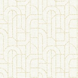 Integrity Golden Wallpaper featuring a geometric stitched pattern in a soft golden hue