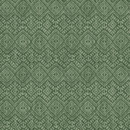 A Street Prints Gallivant Green Wallpaper with a bold woven-textured geometric pattern.