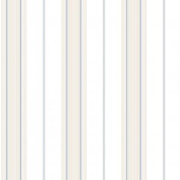Galerie Slim Stripe Beige / Blue / Navy Wallpaper