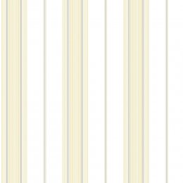 Galerie Slim Stripe Yellow / Grey / Silver Wallpaper