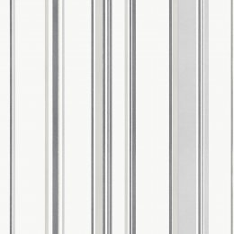 Galerie Casual Stripe Silver Grey Wallpaper