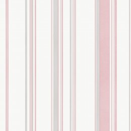 Galerie Casual Stripe Pink / Grey Wallpaper