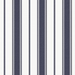 Galerie Heritage Stripe Navy Wallpaper