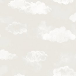 Galerie Cloud Greige Wallpaper with soft cloud pattern