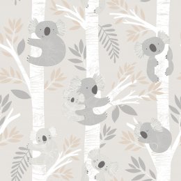 Galerie Koalas Greige/Tan/Glitter Wallpaper