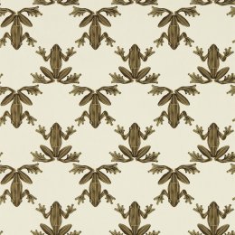 Harlequin Wood Frog Gold & Parchment Wallpaper