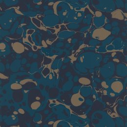 Harlequin Marble Azurite, Copper and Japanese Ink Wallpaper