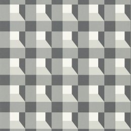 Harlequin Blocks Black Earth / Sketched / Diffused Light Wallpaper