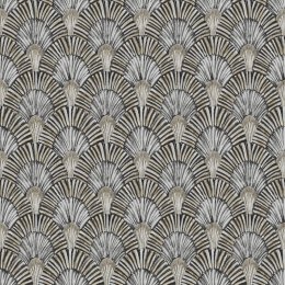 Grandeco Deco Fan Grey Wallpaper JF3003