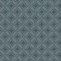 Crown Morgrove Trellis Blue Wallpaper
