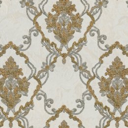 Murella Splendor Damask Gold & Silver Wallpaper