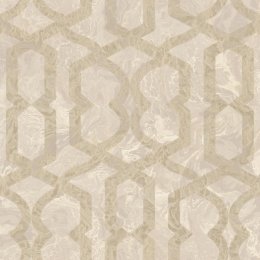 Murella Splendor Geo Grey & Silver Wallpaper