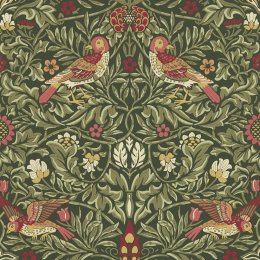 Morris & Co Bird Wooded Dell Wallpaper