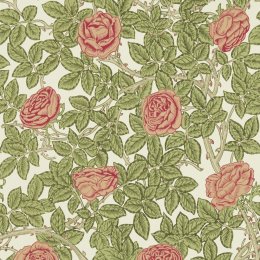 Morris & Co Rambling Rose Twining Vine Wallpaper