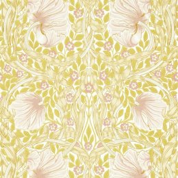 Morris & Co Pimpernel Sunflower & Pink Wallpaper