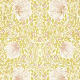 Morris & Co Pimpernel Sunflower & Pink Wallpaper