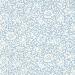 Morris & Co Mallow Powder Blue Wallpaper